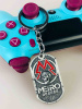 Брелок Metro Exodus — металевий геймерський брелок з логотипом гри