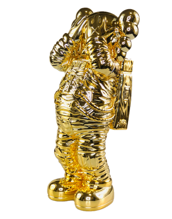 KAWS Holiday Space фигурка космонавта золотая 30 см