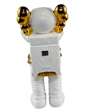 Kaws Holiday Space фигурка космонавта белая с золотом 30 см
