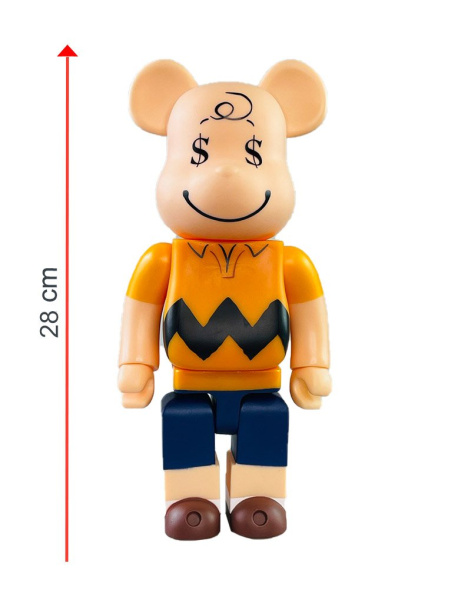 Bearbrick Чарли Браун Peanuts 400% (28см)