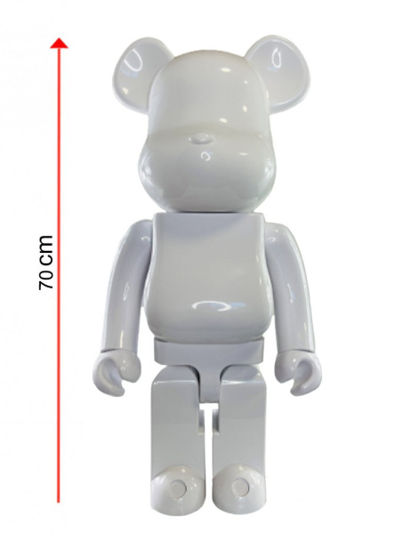 Bearbrick Белый Глянцевый ABS 1000% (70см)