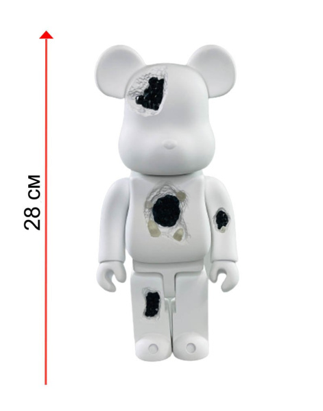 Bearbrick Art OverTurn Black Crystal (Черный Кристалл) 400% (28см)