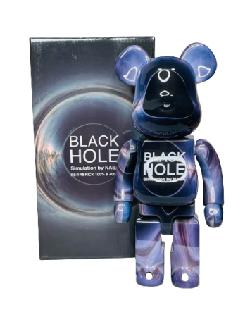 Bearbrick x NASA Black Hole (Фігурка Чорна діра) 400% (28см)