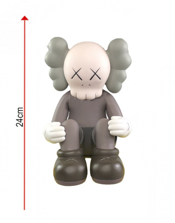 KAWS Seeing Watching Виниловая фигурка (Коричневый) - 24 см