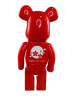 Bearbrick Japan Cool (Красный с белыми цветами) 400% (28 см)