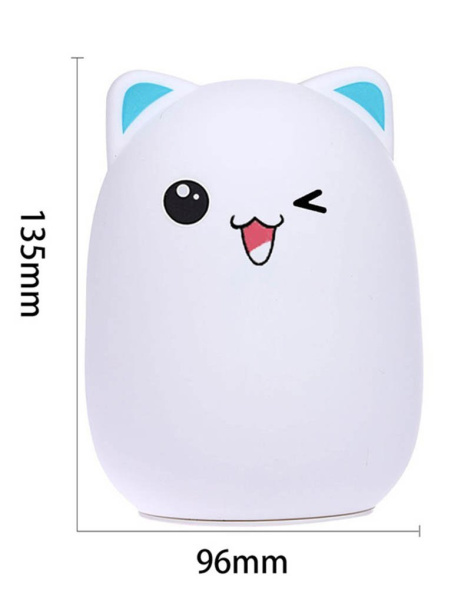 Светильник BUD BEAR Silicone LAMP КОТИК Синие ушки
