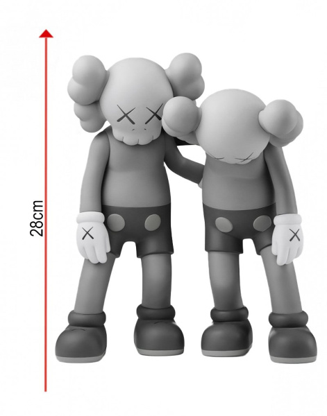 Kaws Along The Way Виниловая Фигурка (Серый) - 28 см Kaws Along The Way Виниловая Фигурка (Серый) - 28 см