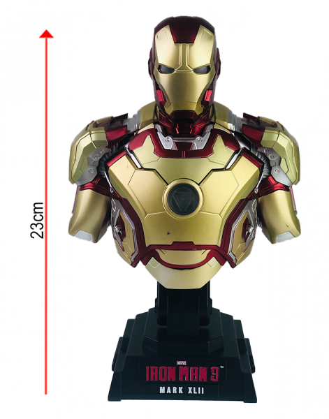 Фигурка Iron Man Mark XLII электронный бюст 23 см