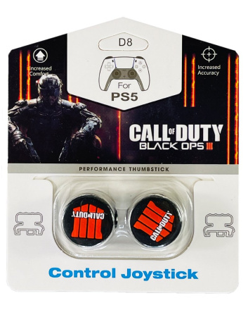 Накладки на стики для джойстика Playstation 4 / 5 Call of Duty Black Ops IIII PS4/PS5 (Высокие)