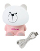 Декоративный LED Ночник Bear LED-LIGHT Розовый (Cветильник)