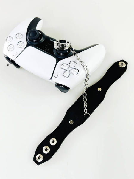 Браслет Кожаный и кольцо Аниме Наруто