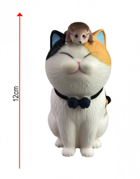 Фигурка Котик с Мышкой 12 см N3