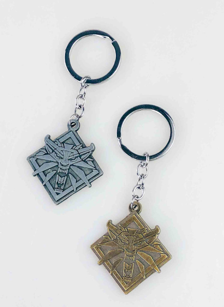 Брелок Медальйон Школи Вовка (The Witcher) — металевий