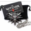 Кулон 3D Відьмак (The Witcher) медальйон Геральт метал червоні очі