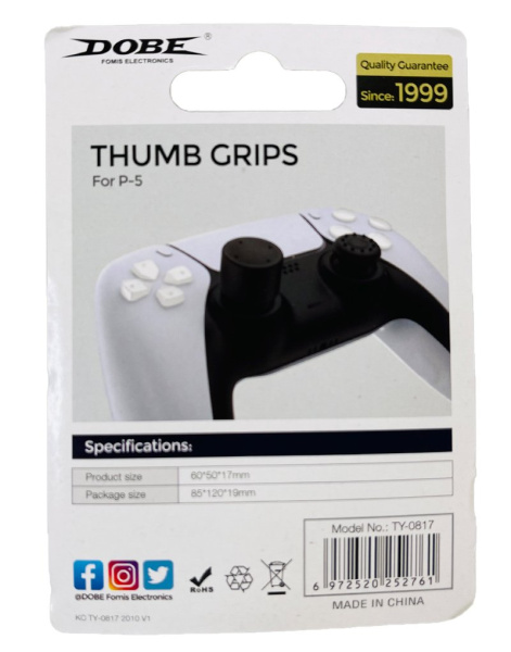 Накладки на стики для джойстика Playstation 4 / 5 комплект черные PS4/PS5