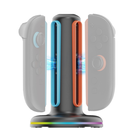 Док-станція 4-in-1 з RGB-підсвіткою для зарядки Joy-Pad Nintendo Switch 2 -PG-SW2052