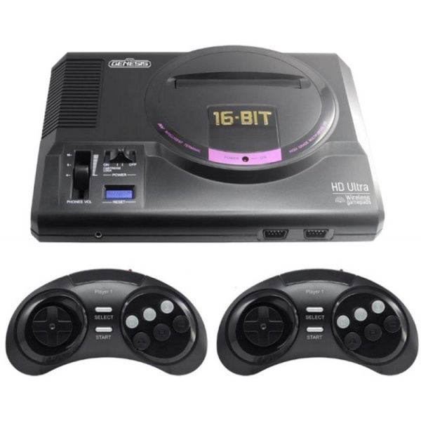 Игровая консоль Retro Genesis 16 bit HD Ultra (150 игр, 2 беспроводных джойстика, HDMI кабель)