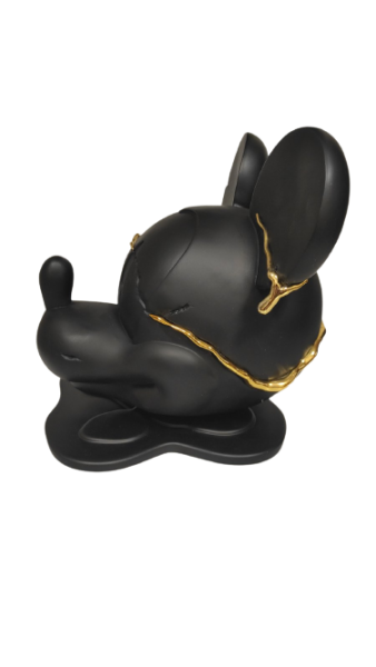 Фігурка Голова Міккі Маус чорна з чорною підставкою (28см)