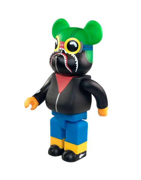 Bearbrick Bathing Ape Bape x Hebru Brantley FlyBoy 400% 28 см