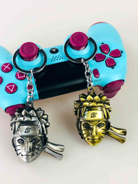 Брелок Naruto Uzumaki (Наруто Узумакі) металевий — срібний / золотий