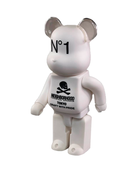 Bearbrick Neighborhood №1 Tokyo White ver. 400% 28 см