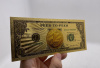 Позолочена сувенірна банкнота 1 Litecoin 155*76mm