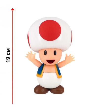 Фігурка Super Mario — Toad (Super Size Figure Collection) 19 см