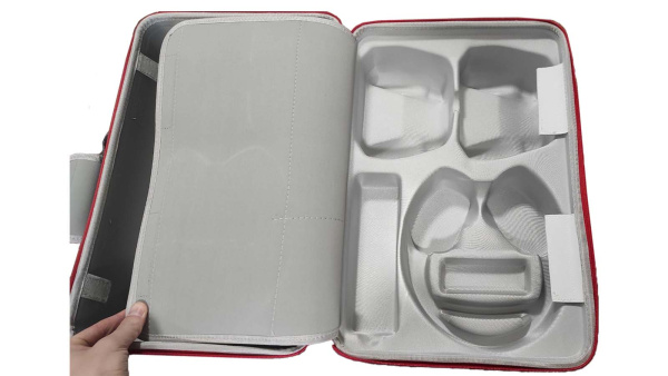 PS5 сумка для транспортування прямокутна з відділенням для навушників та геймпадів сіра