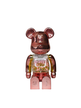Bearbrick My First Baby Pink/Gold (Фігурка рожево золота) 400% (28см)