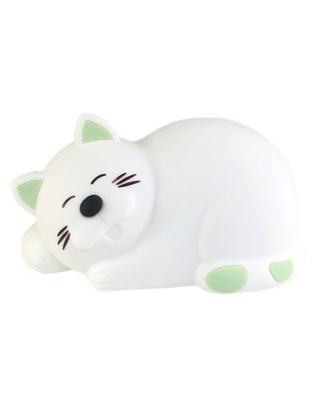 Светильник-ночник Спящий Кот Зеленый (Светильник)