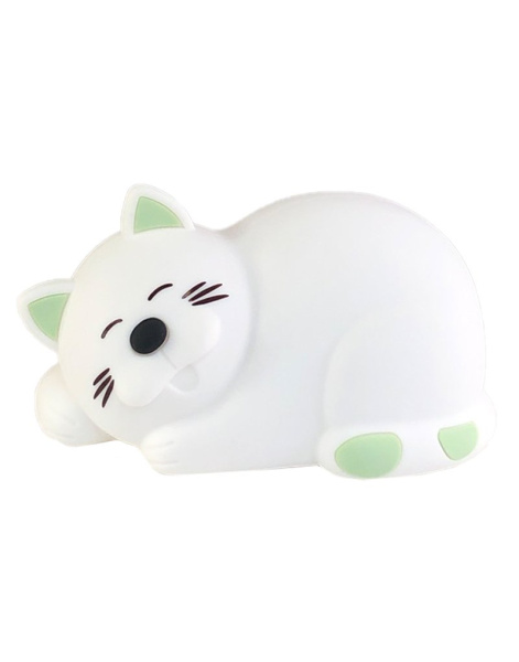 Светильник-ночник Спящий Кот Зеленый (Светильник)