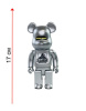 Bearbrick x XLarge x Hajime Sorayama Серебро 200% (17 см)