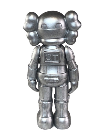 KAWS Star Wars Storm Trooper Companion виниловая фигурка (серебряный) 25 см
