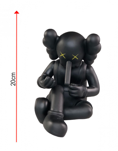 Фигурка KAWS Companion Small Lie Black (Черный) - 20 см Фигурка KAWS Companion Small Lie Black (Черный) - 20 см