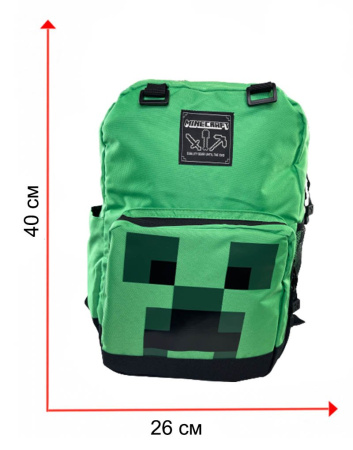 Рюкзак Jinx Майнкрафт Крипер (Зеленый)