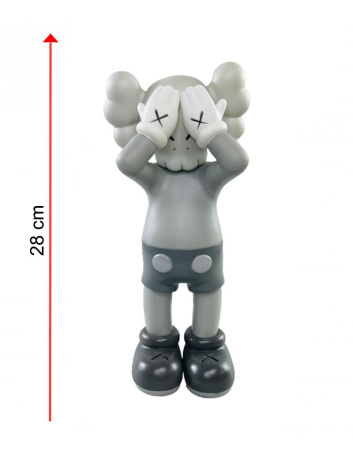 KAWS At This Time Виниловая Фигурка (серый) - 28 см