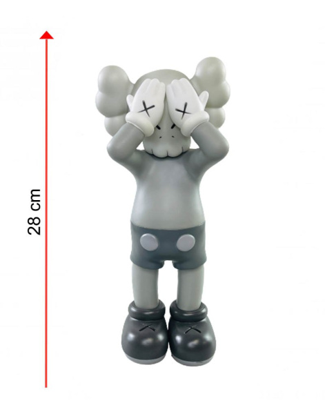 KAWS At This Time Виниловая Фигурка (серый) - 28 см KAWS At This Time Виниловая Фигурка (серый) - 28 см