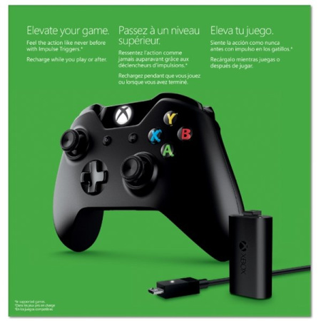 Controller Wireless with Play & Charge Kit Black (Xbox One)