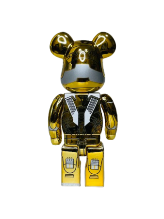 Bearbrick x Hajime Sorayama x Marvel Iron Man Reverse (Фігурка Залізна Людина) 400% (28см)