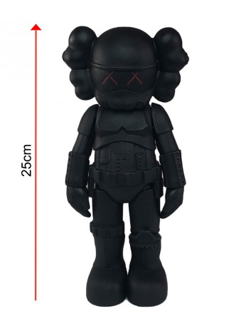 KAWS Star Wars Storm Trooper Companion виниловая фигурка (черный) - 25 см