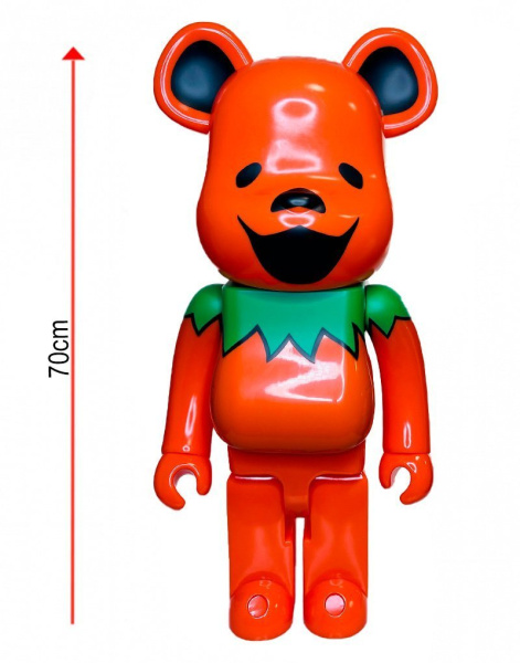 Bearbrick Halloween (оранжевый) пластиковая фигурка 1000% (70см)