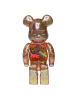 Bearbrick X-Girl (фігурка прозора рожева) 400% (28см)