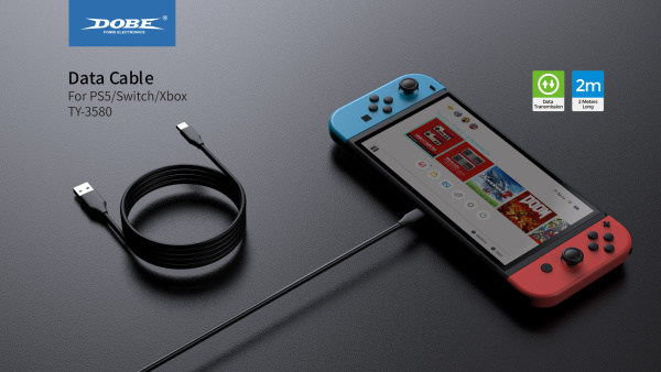 Кабель для зарядки PS5 DualSense NSPRO/XBOXUSB  Steam Deck Type c  TP5-3580