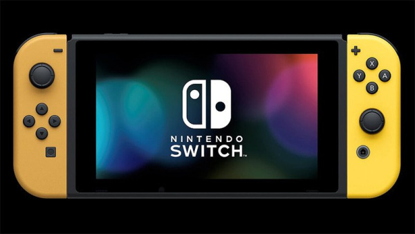 Игровая консоль Nintendo Switch (желтый / бежевый) + игра Pokemon: Let's Go, Eevee! + аксессуар PokeBall Plus