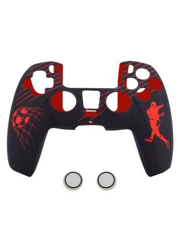 Чехол для PlayStation 5 DualSense Controller Гонки красный