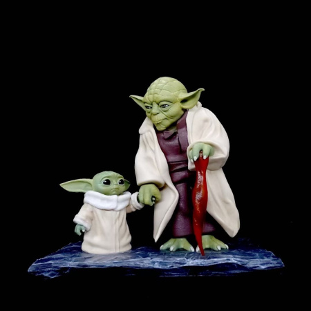 Фигурка Мастер Йода и малыш Йода Star Wars