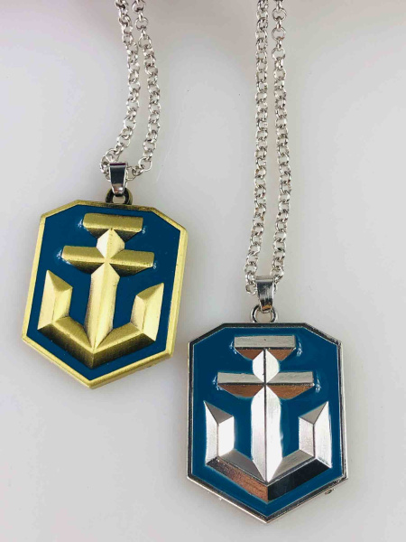 Кулон-амулет World of Warships (в стилі) — підвіска з якорем на ланцюжку