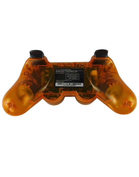 Бездротовий Джойстик PS3 (прозорий помаранчевий) 