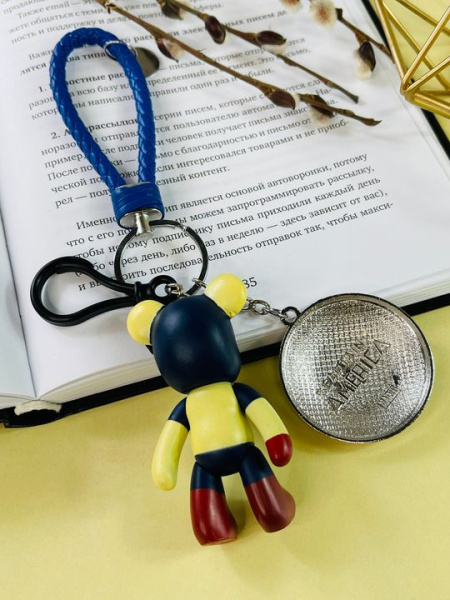 Брелок Capitan America Bearbrick Капитан Америка Двойной