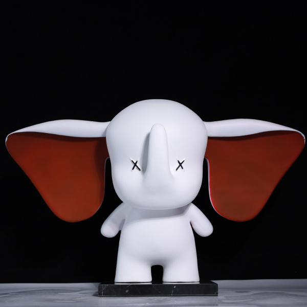 Дизайнерская Фигурка Слон Белый